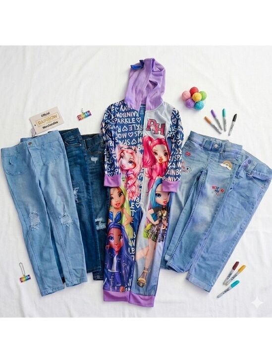 All Different Bands Other - Kids Ultimate Girly Pack - Rainbow High Onezy - 5 Pairs Of Cool😎JaEnS - Size 6